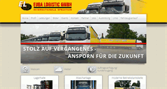 Desktop Screenshot of euba-logistic.de
